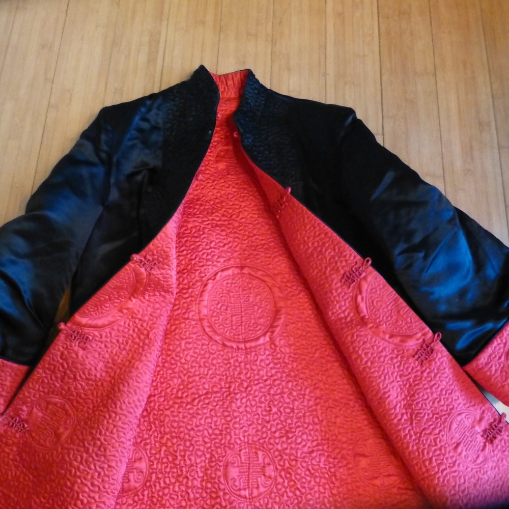 Asian Quilted Brocade Reversible Asian